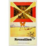 Travel Poster Roussillon French Railway Salvador Dali SNCF