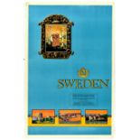 Travel Poster Sweden Holiday State Railways