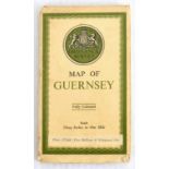 Travel Poster Guernsey Ordinance Survey Map