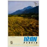 Travel Poster Iran Persia Shahrood Valley Asad
