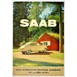 Advertising Poster Saab GT750 Gran Turismo Classic Car Sweden