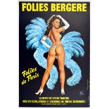 Advertising Poster Folies Bergere Paris France Cabaret