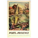 Travel Poster Ports de Provence SNCF Railway France