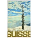 Travel Poster Swiss Alps Cardada Valais Locarno Switzerland