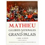 Advertising Poster Mathieu Art Exhibition Grand Palais Monumental Paintings