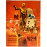 Cinema Poster Star Wars R2D2 C3PO Coca Cola Burger Chef