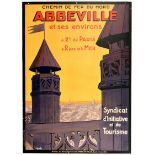 Travel Poster Abbeville Somme France
