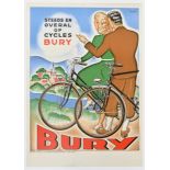 Advertising Poster Bury Bicycles Bike