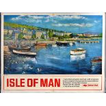 Travel Poster Isle Of Man Port St Mary British Rail