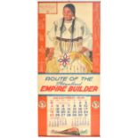 Advertising Poster Empire Builder Bird Sings Different Great Northern Railway