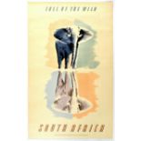 Travel Poster South Africa Call of the Wild Elephant