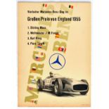 Sport Poster Mercedes Benz 1955 British Grand Prix Formula One