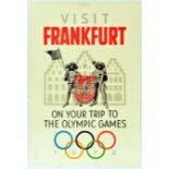 Sport Poster Munich Olympic Games Frankfurt Germany