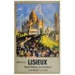 Travel Poster Lisieux Calvados Normandy French Railways