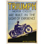 Advertising Poster Triumph Motorcycles Experience