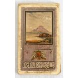 Travel Poster Land's End Folded Map Cornwall