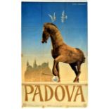 Travel Poster Padova Padua Italy ENIT