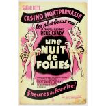 Advertising Poster Casino Montparnasse Night Of Folies Cabaret