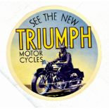 Advertising Poster Triumph Motorcycles Art Deco