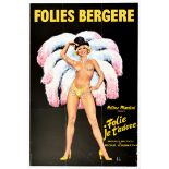 Advertising Poster Folies Bergere Helen Martini Cabaret Paris