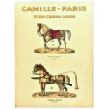 Advertising Poster Camille Paris Horse Harness