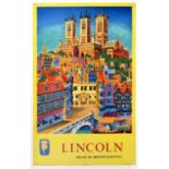 Travel Poster Lincoln British Railways Kerry Lee