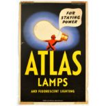 Advertising Poster Atlas Lamps