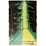 Travel Poster London Underground Pine Trees McKinght Kauffer
