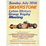 Sport Poster Silverstone Luton Motors Group Trophy Car Racing BARC