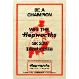 Sport Poster Lambretta Scooter Win The Hepworths