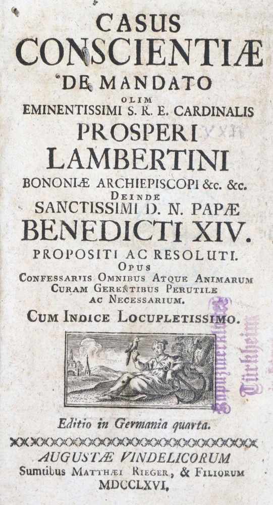 Benedikt XIV., Papst (Prospero Lambertini).