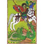 Äthiopische christliche Malerei<