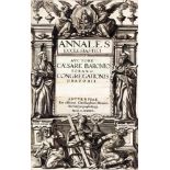 Baronius,C.Annales ecclesiastici. Bde. 1-12. Antwerpen, Moretus für Plantin 1589-1609. Fol. Mit