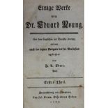 Young,E.Einige Werke von Dr. Eduard Young. 2 Bde. Brschwg. u. Hildesheim bei Schröders Erben 17
