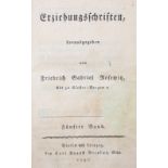 Resewitz,F.G.Erziehungsschriften. 5 Bde. Bln. u. Lpz., Nicolai 1797. Hldrbde. d. Zt. mit Rsch.