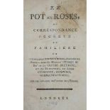 Boot,T.Le pot aux roses, ou correspondance secrete et familiere... London (1781). 214 S. Pbd. d