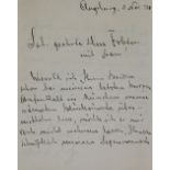 Eberle, Franz Xaver,Weihbischof im Bistum Augsburg (1874-1951). Eh. Brief mit Unterschr., Augsb