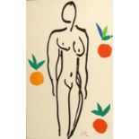 Matisse, Henri(1869 Le Cateau-Cambrésis - Cimiez/Nizza 1954) nach. 2 Bl. 'Collage Découpe'. 2 F