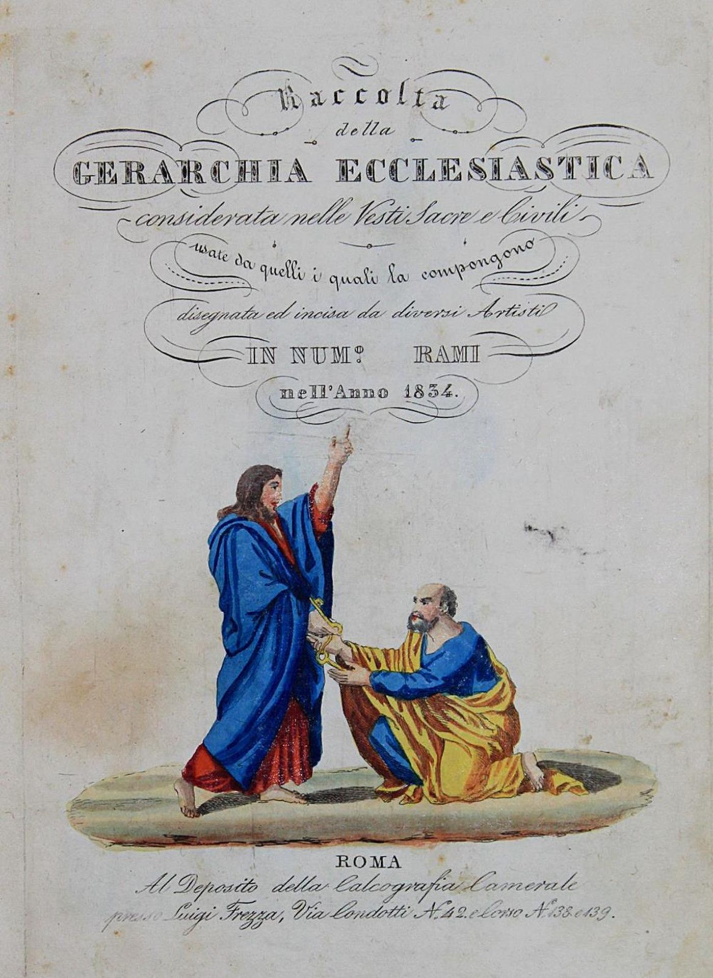 Capparoni,G.Raccolta della gerarchia ecclesiastica considerata nelle Vesti sagre, e Civili usat