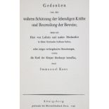 Kant,I.Werke. 11 Bde. Bln., Cassirer 1912-22. Lex.8°. Mit zahlr. Handschriften-Faks. Ohldrbde.