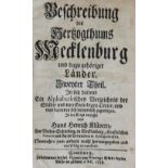 Klüver,H.H.Beschreibung des Hertzogthums Meckelenburg und dazu gehöriger Länder und Oerter. Tle