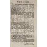 Chimani,L.Nachricht an Aeltern. Korneuburg 13. Sept. 1805. 4°. 1 S. Äußerst selte