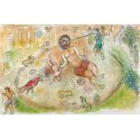 Chagall, Marc(1887 Witebsk - Vence 1985). 4 Bl. Granolithogr. aus der Odyssee bei Daco, Stgt. 1