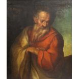 Anonymer Meister(wohl Spanien/Portugal 16./17. Jh.). S. Thiago (Hl. Jacobus). Bildnis des bärti