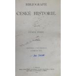 Zibrt,C.Bibliografie Ceske Historie. 5 Bde. Prag 1900-1912. Gr.8°. Hldrbde. d. Zt. (Gebrauchssp
