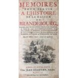 (Friedrich der II, der Große).Memoires pour servir a l'histoire de la maison Brandenbourg, préc