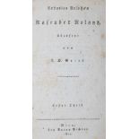 Ariosto,L.Rasender Roland. 4 Bde. Wien, Pichler 1812. Hldrbde. d. Zt. mit goldgepr. Rsch. (Stär