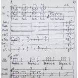 Orff, Carl,Komponist (1895-1982). Eh. Unterschr. 'Ihr Carl Orff' auf maschinengeschr. Brief, Di