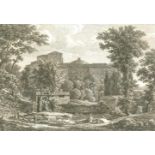 Reinhart, Johann Christian(1761 Hof - Rom 1847). Folge von 6 num. Bl. 'Die Landschaften mit der