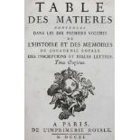 Histoirede l'Academie Royale des Inscirptions et Belles-Lettres. 30 Jahresbde. Paris, L'Imprime
